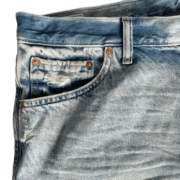 Girls on Film  Denim Jean Shorts Distressed Cut Off Pearls Size 8 - Picture 3 of 9